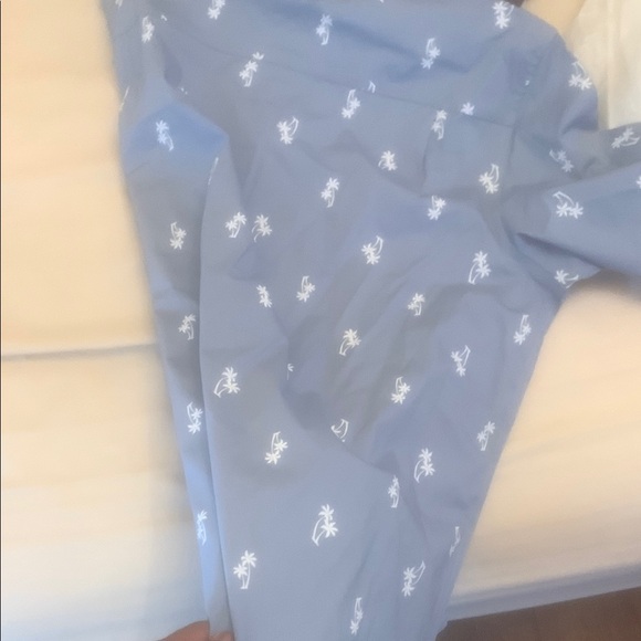 Men's Blue Palm Tree Shirt - Picture 4 of 4